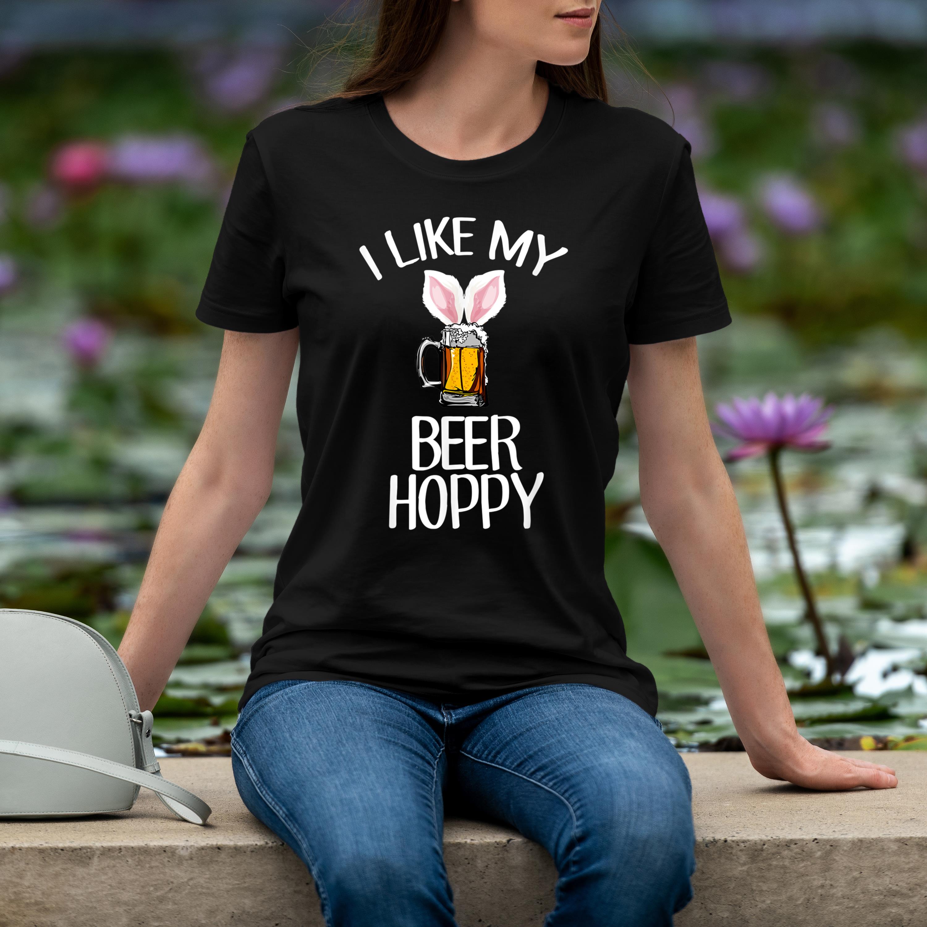 Hoppy Beer Funny Bunny Easter Humor Shirt 